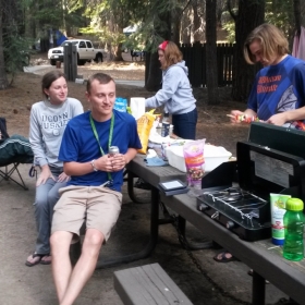 Hanging out after the hike