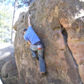 Bouldering at Pine Mountain